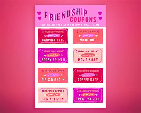 Bff Best Friend Coupons Printable